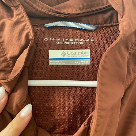 Columbia Omni Shade Vented Shirt Rust XXL - Picture 4 of 7